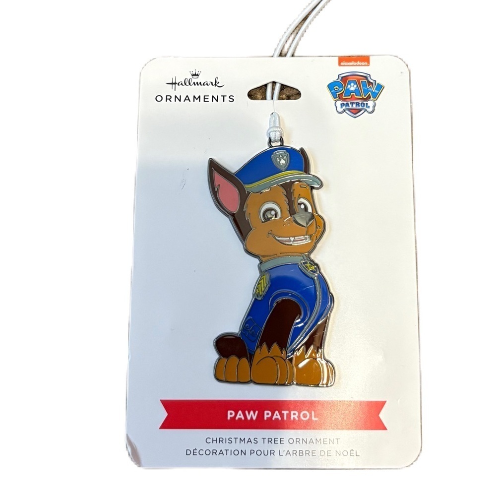 Paw Patrol Blue Brown Holiday Ornament NEW Christmas Hallmark